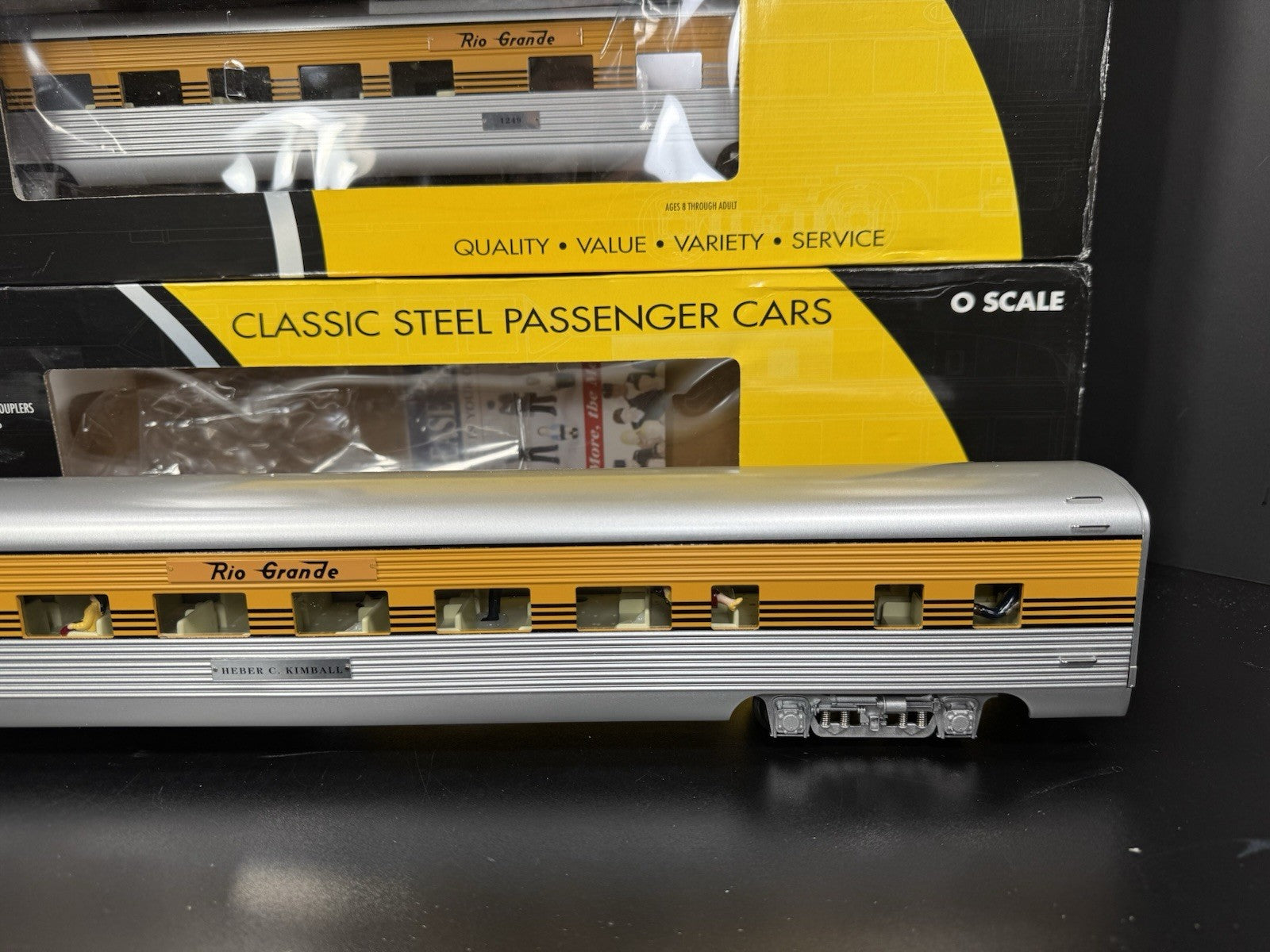 K-Line K-4621B Rio Grande Prospector 21" aluminum passenger 4-car set LNIB8