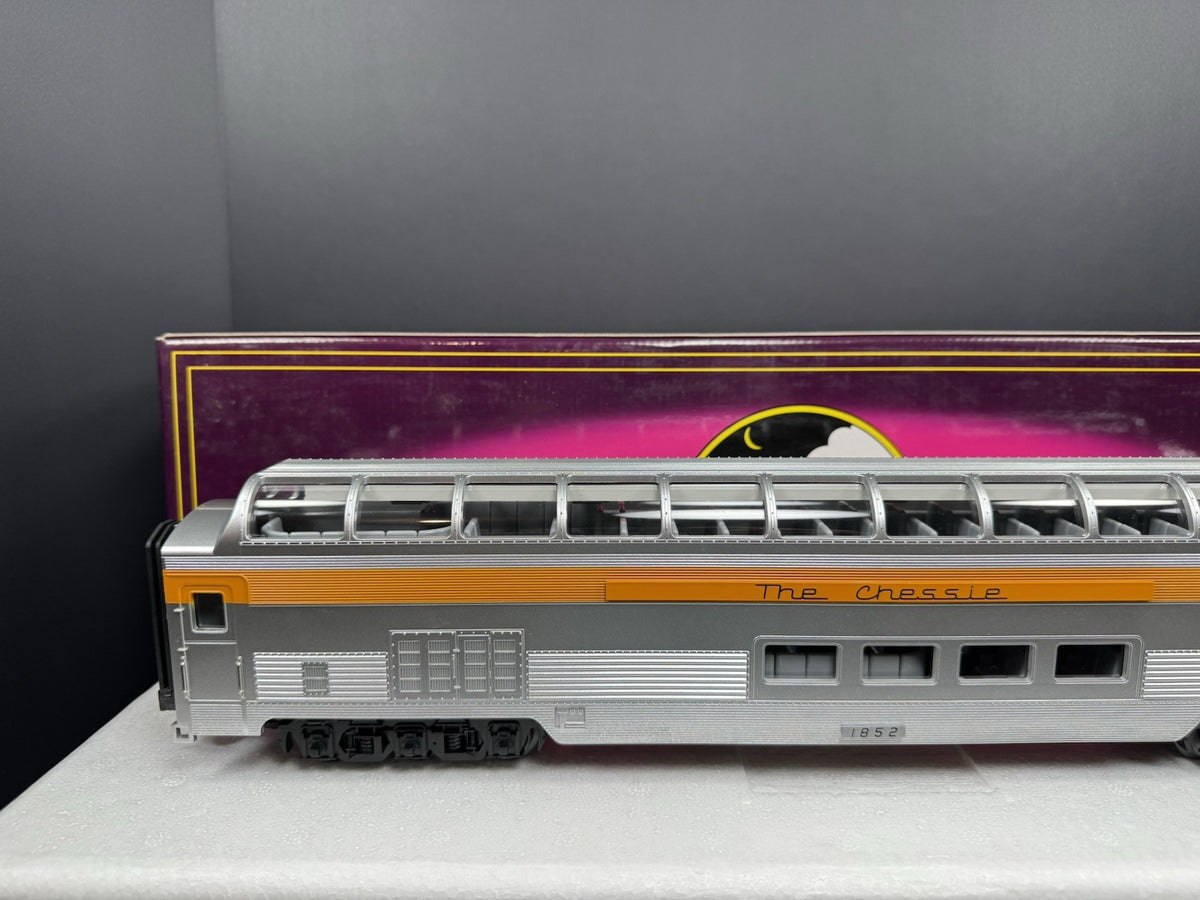 MTH 20-6749 Chessie 70' full-length vista dome passenger car #1852 LNIB2