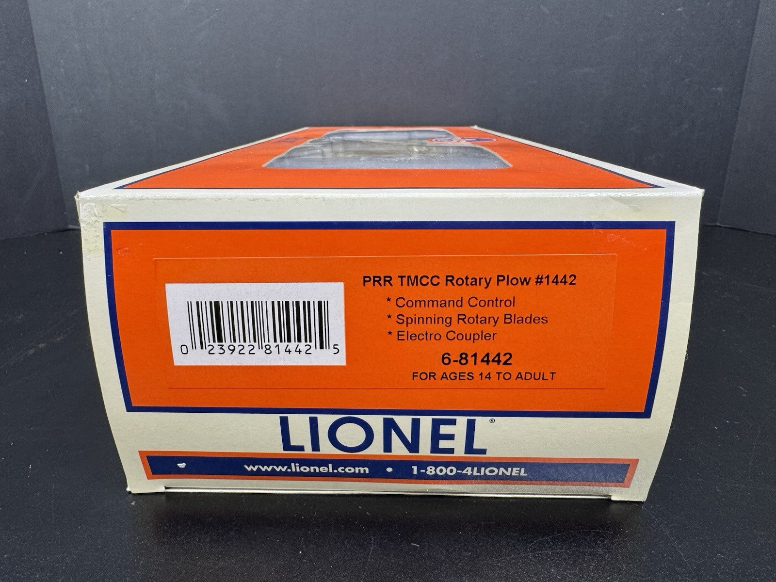 Lionel 6-81442 Pennsylvania PRR command control rotary snow plow #1442 NIB7