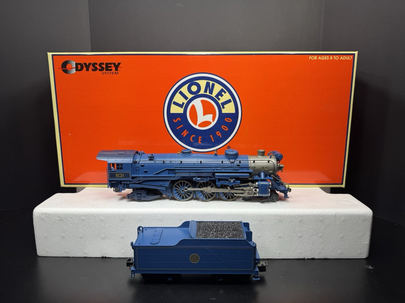 Lionel 6-21787 TMCC Jersey Central CNJ Blue Comet steam passenger set EX1