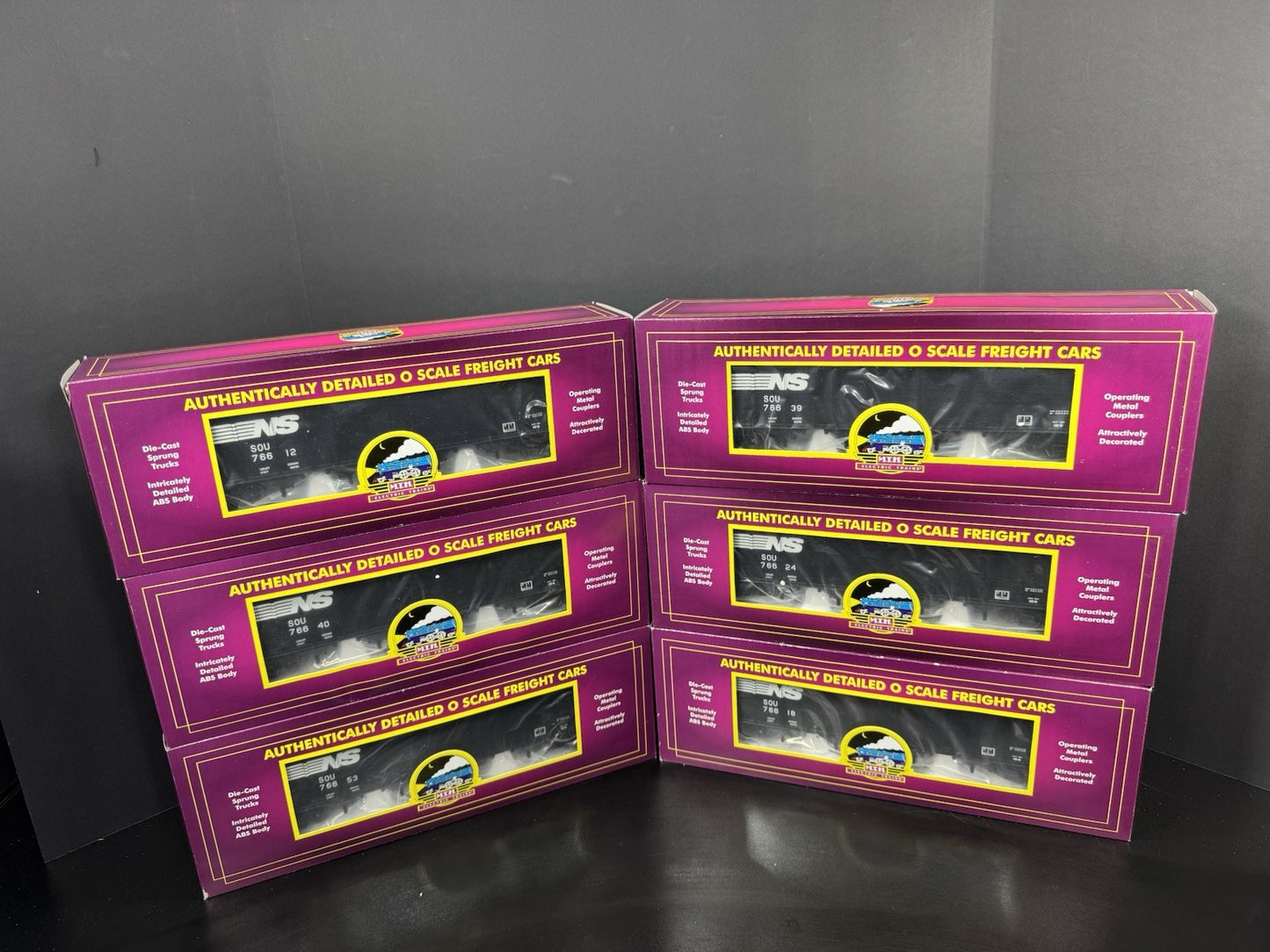 MTH 20-90579 Norfolk Southern NS 4-bay hopper 6-car set LNIB9