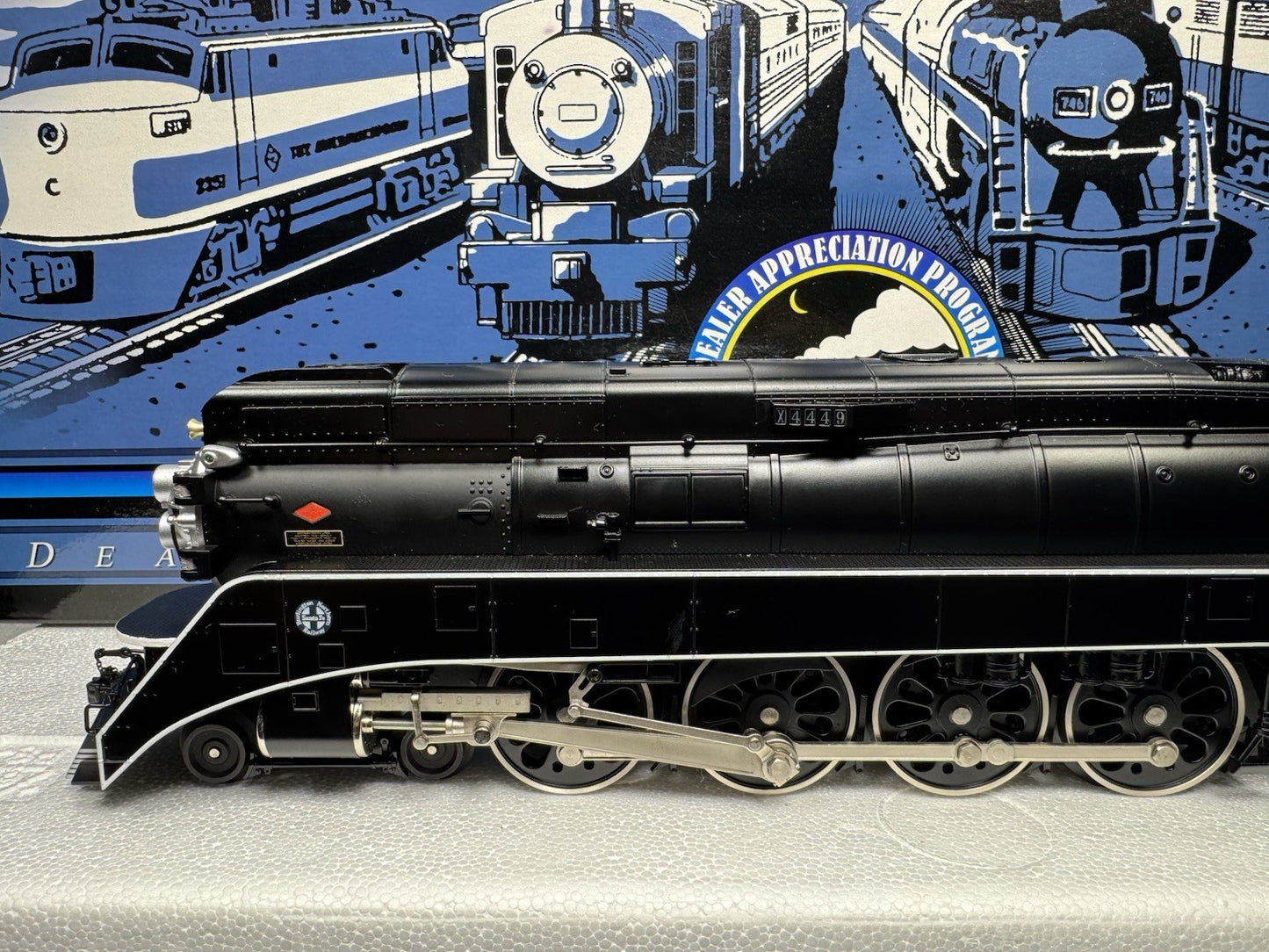 MTH 20-80003A BNSF 4-8-4 GS-4 steam engine #4449 PS2 BCR LNIB2