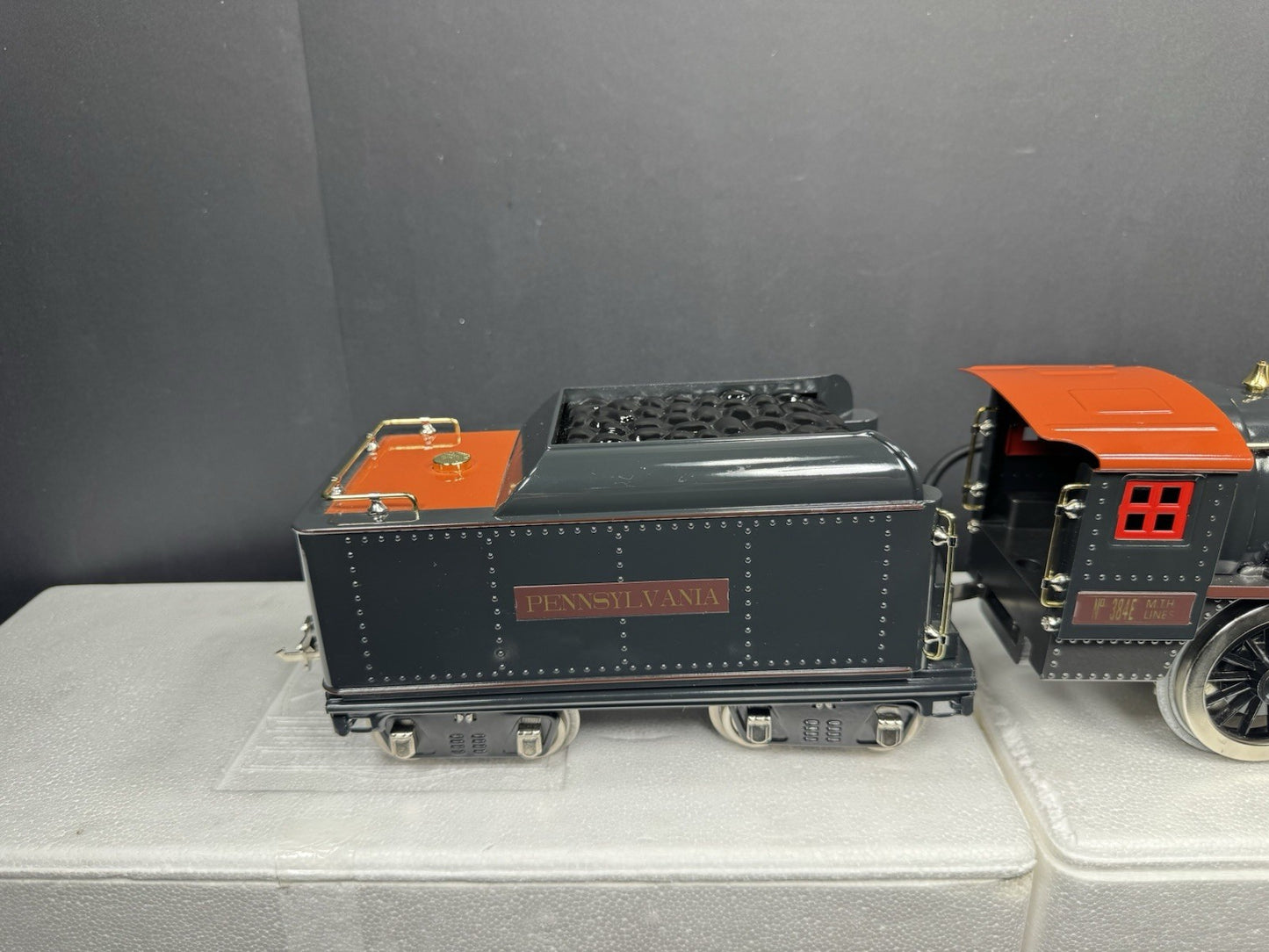 MTH Tinplate 10-1212-1 Std Gauge Pennsylvania 384E steam passenger set PS2 LNIB9