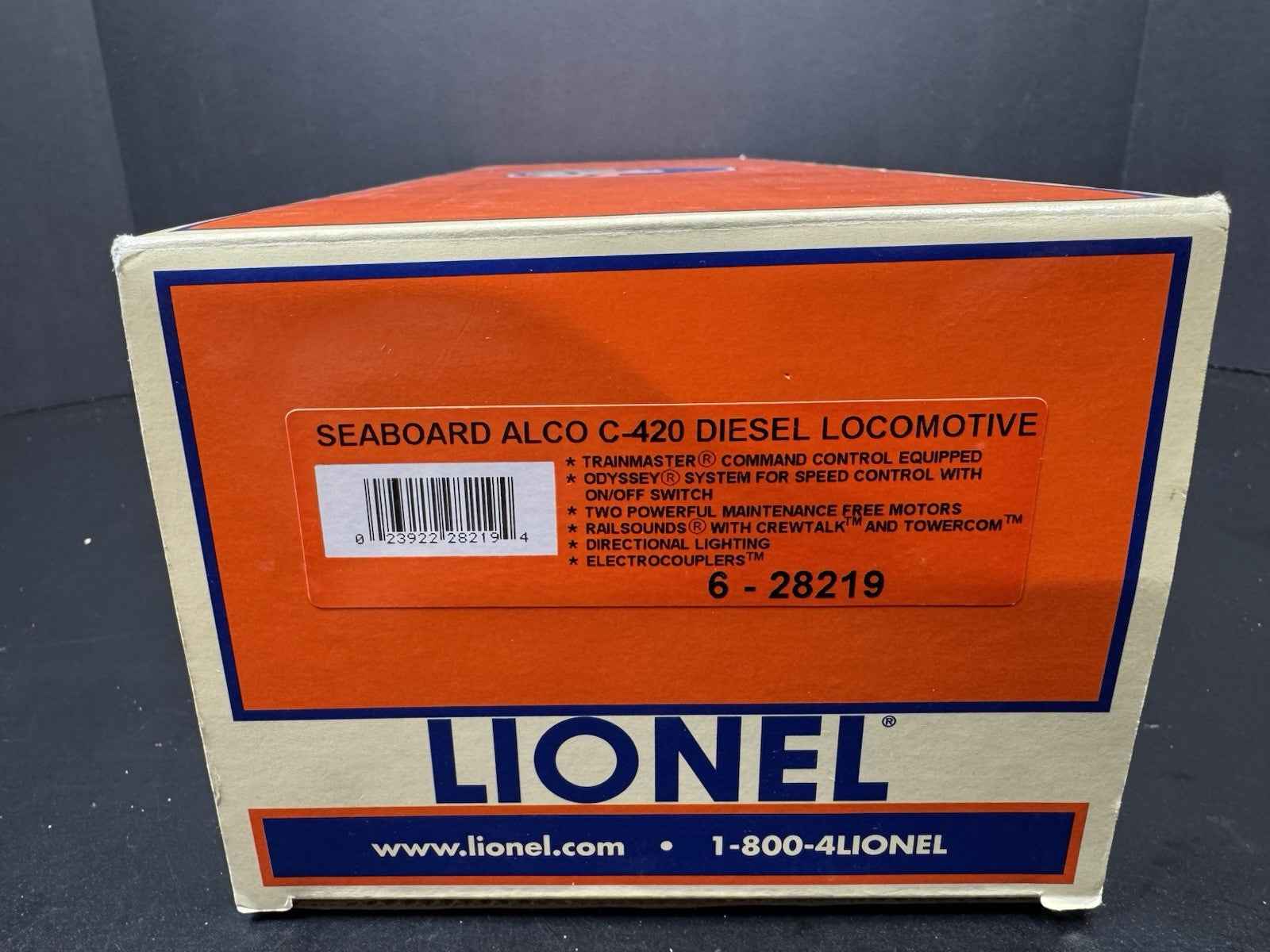 Lionel 6-28219 TMCC Seaboard Alco C-420 diesel engine #136 LNIB15