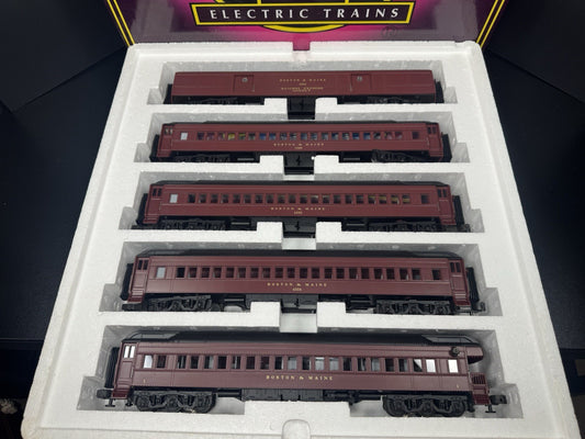 MTH 20-4027 Boston & Maine B&M 70' Madison passenger 5-car set EX0