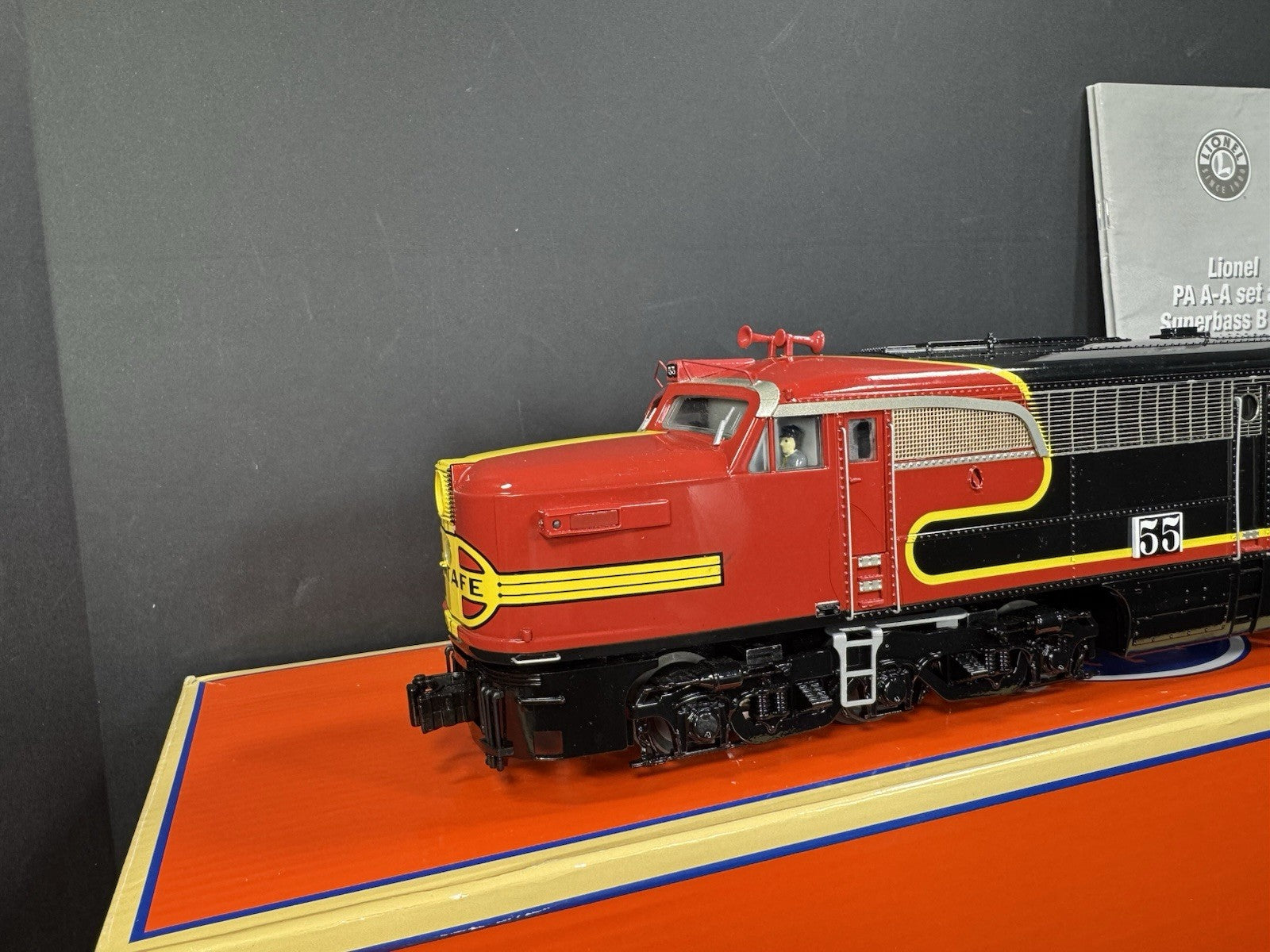 Lionel LEGACY 1933640 Santa Fe Black Bonnet PA diesel engine ABA set EX VHTF1