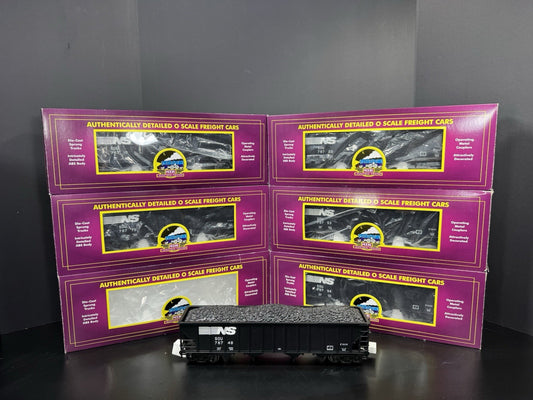 MTH 20-90580 Norfolk Southern NS 4-bay hopper 6-car set LNIB0