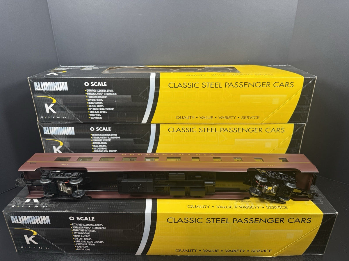 K-Line K-4680NN Pennsylvania Jeffersonian 21" aluminum passenger 4-car set LNIB4