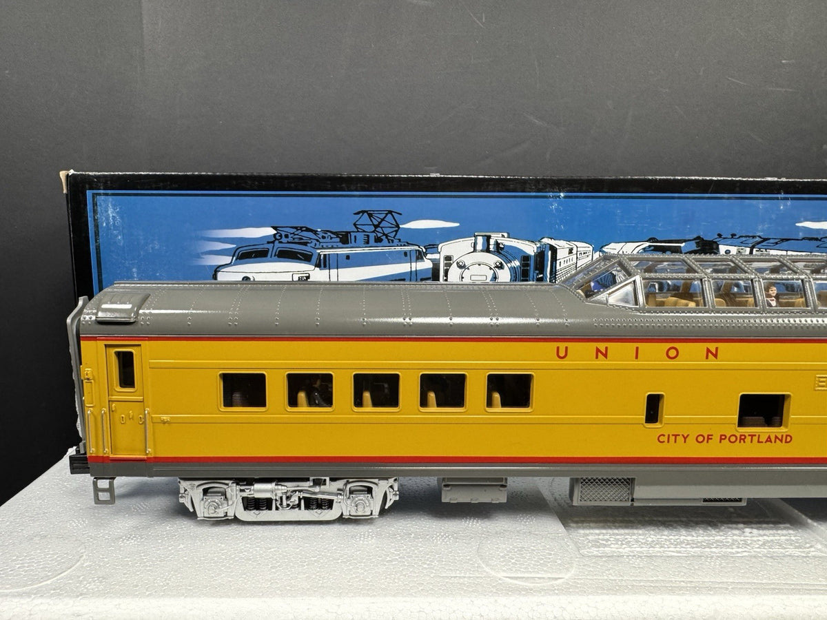 MTH 20-67147 Union Pacific UP 70' City of Portland vista dome passenger car LNIB7