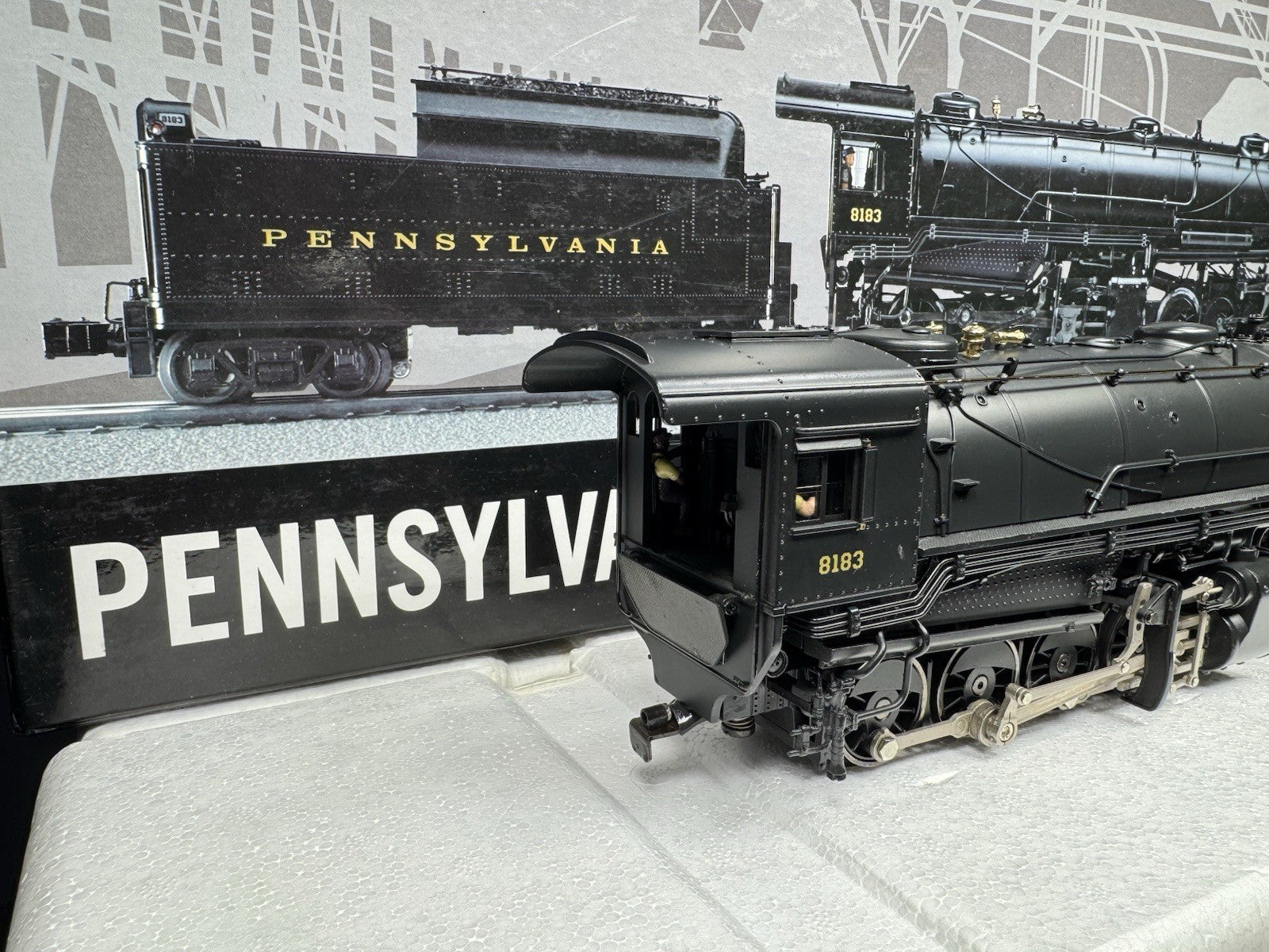 Lionel VISIONLINE 6-11154 Pennsylvania PRR 0-8-8-0 CC2 steam engine #8183 EX4
