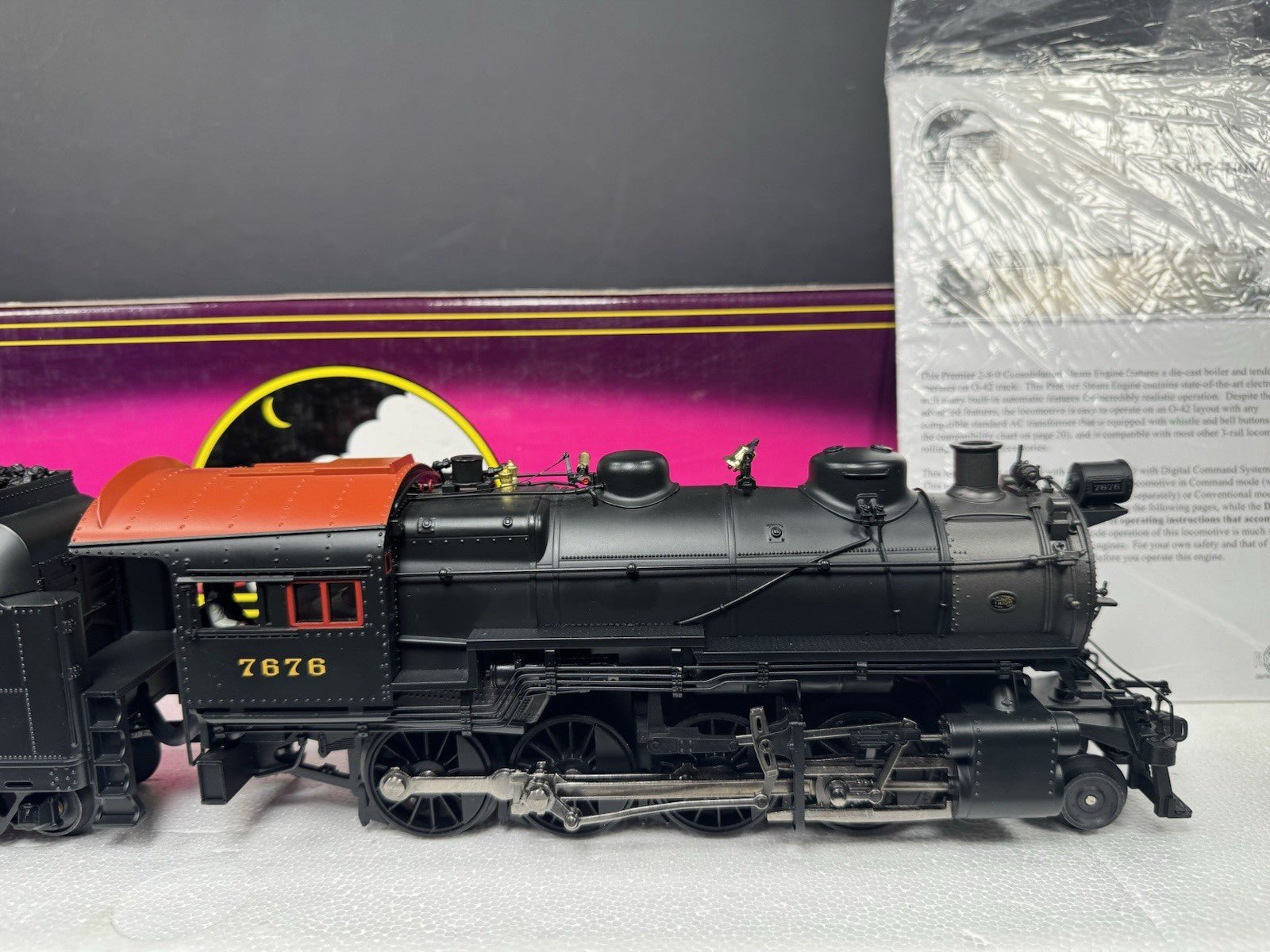 MTH 20-3055-1 Pennsylvania PRR H10s Consolidation steam engine #7676 PS2 EX8