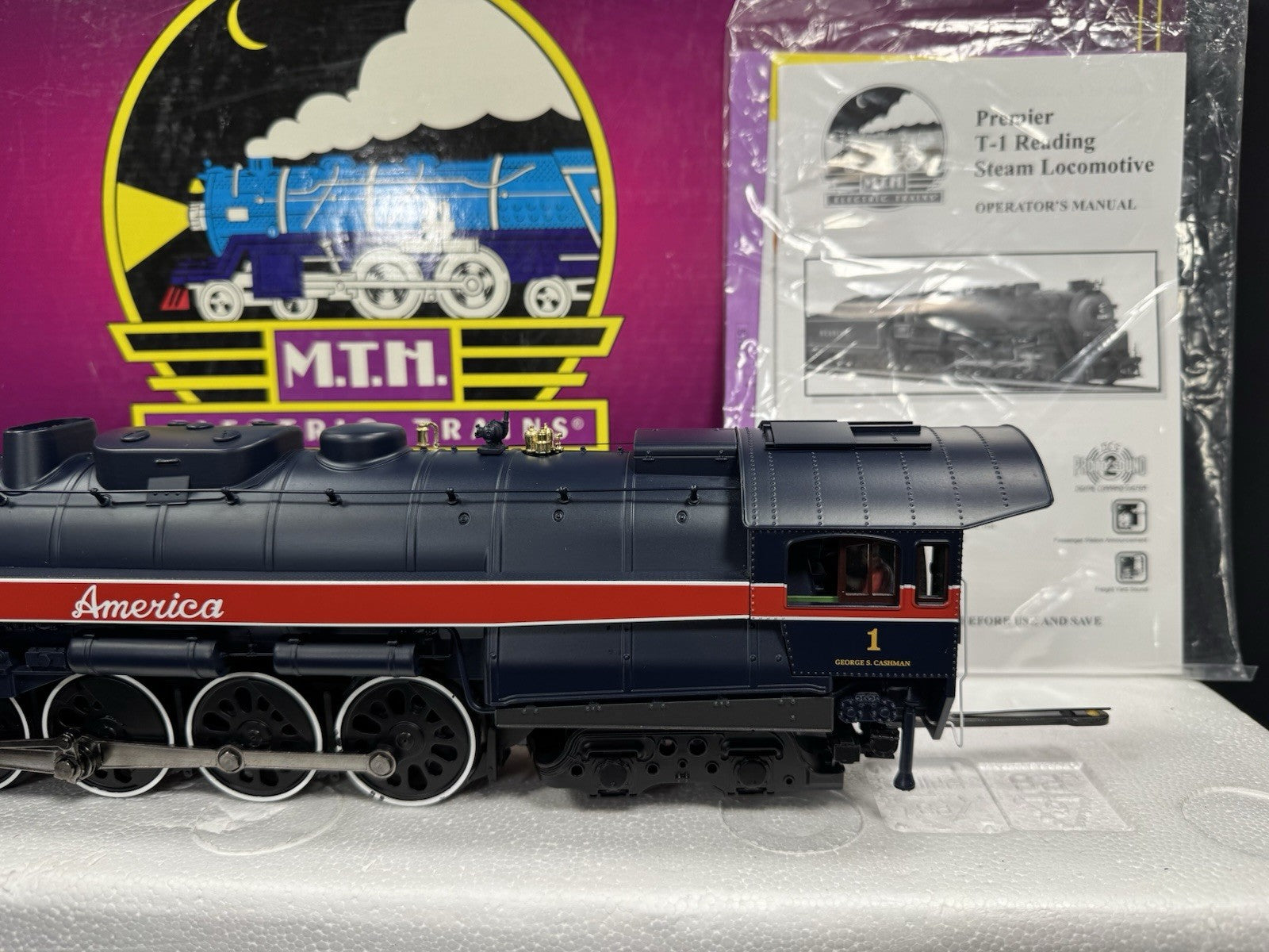 MTH 20-3131-1 American Freedom Train 4-8-4 T-1 steam engine #1 PS2 BCR LNIB3