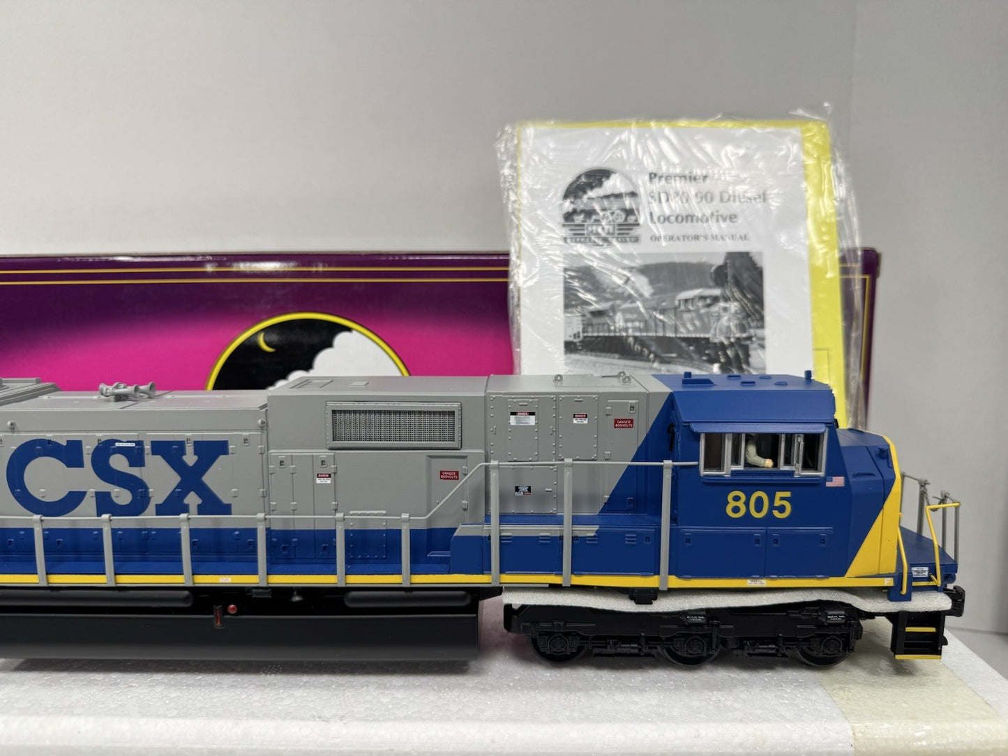 MTH 20-2301-1 CSX SD-80MAC diesel engine #805 PS 2.0 BCR LNIB2