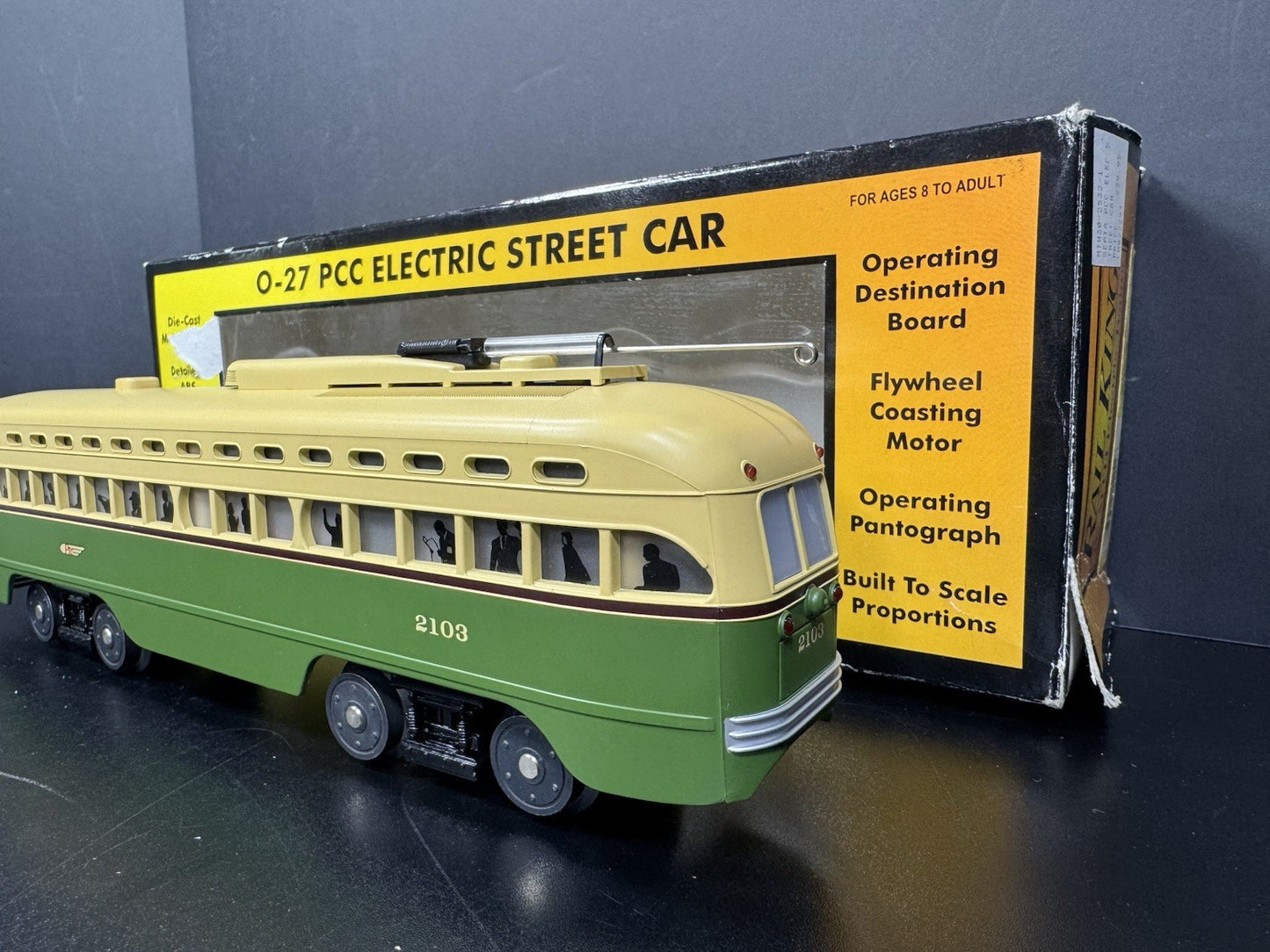 MTH RailKing 30-2532-1 SEPTA PCC electric street car #2103 PS2 BCR EX3
