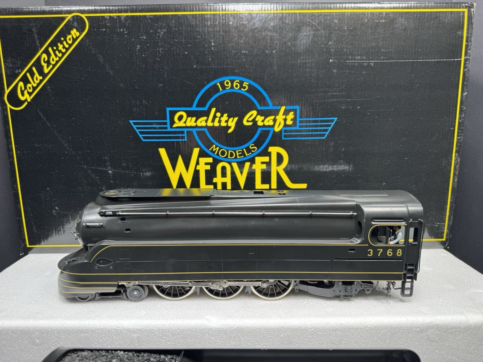 Weaver 3-rail brass Pennsylvania PRR Torpedo 4-6-2 Pacific steam engine #3768 EX2