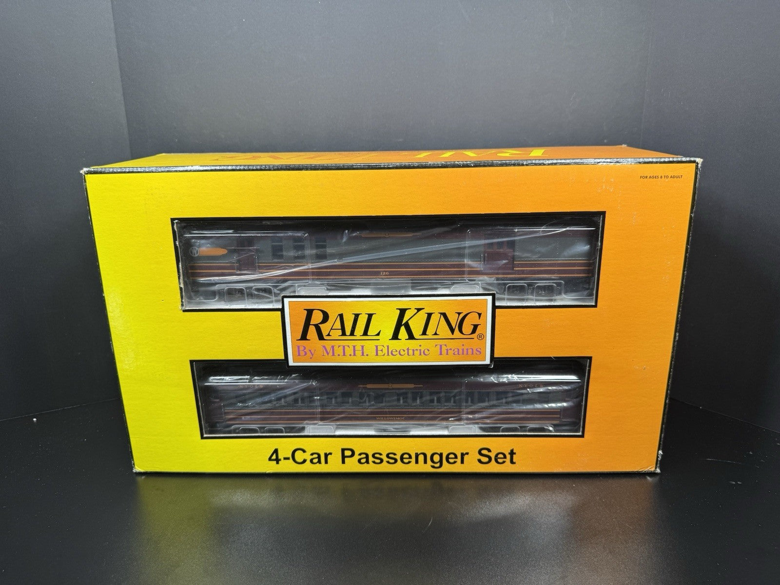 MTH RailKing 30-69022 NY Ontario & Western 60' Madison passenger 4-car set LNIB0