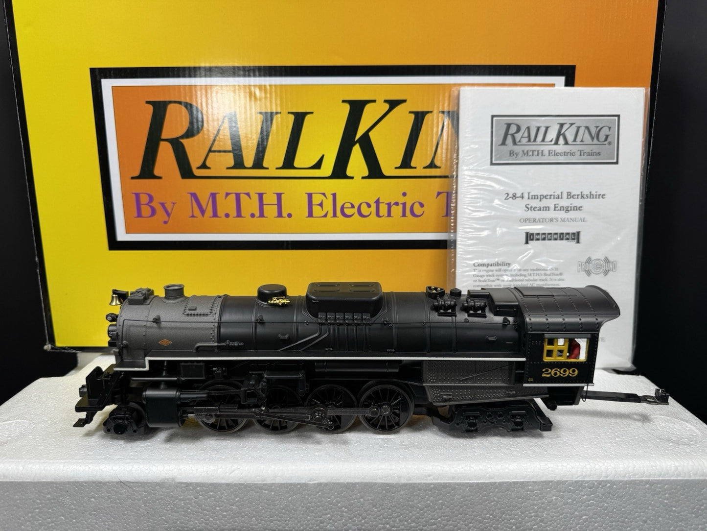 MTH RailKing 30-1764-1 C&O 2-8-4 Berkshire steam engine #2699 PS3 LNIB7