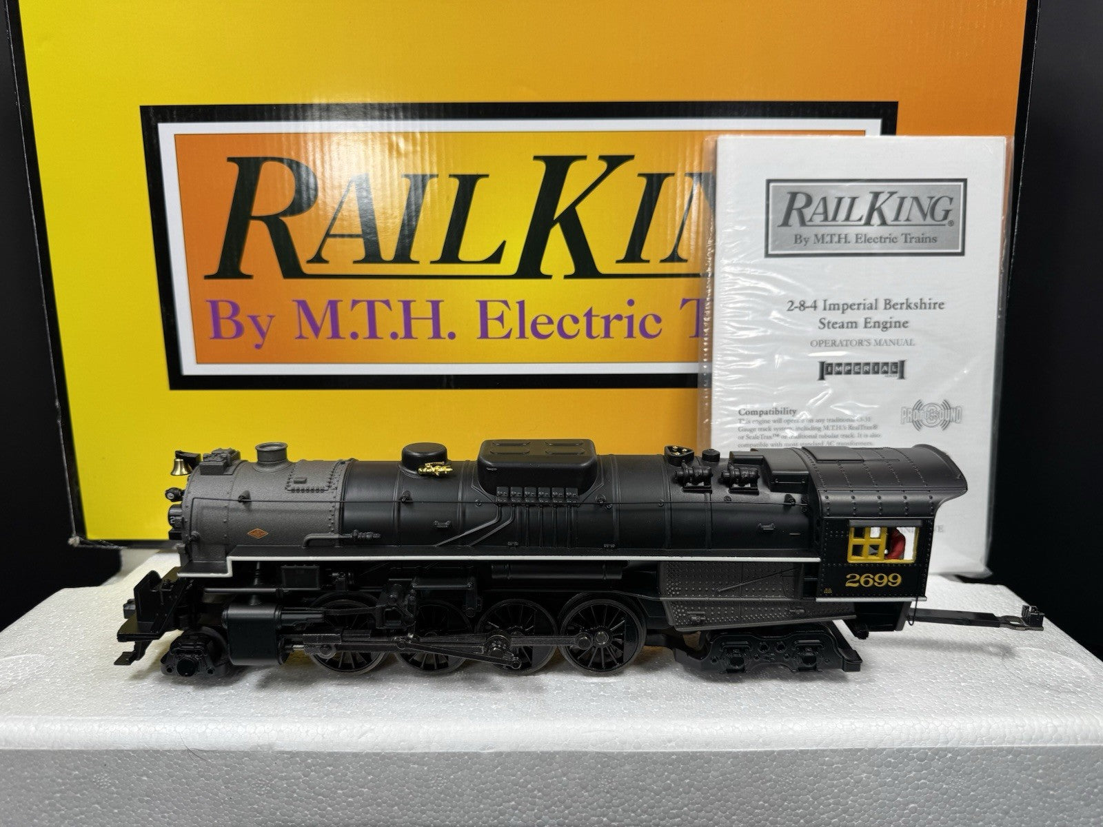 MTH RailKing 30-1764-1 C&O 2-8-4 Berkshire steam engine #2699 PS3 LNIB7
