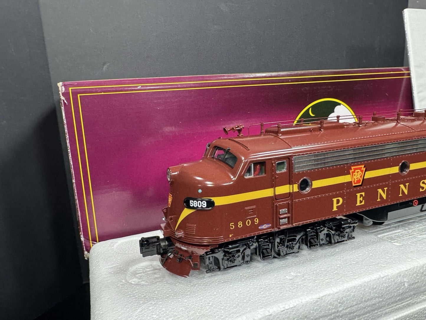 MTH 20212551 Pennsylvania PRR E8 diesel engine #5809 PS3 EX2