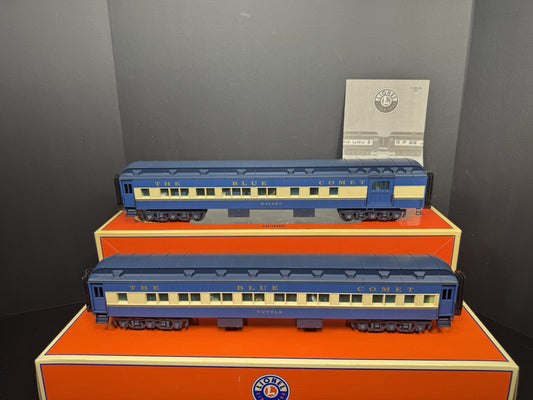 Lionel 6-39082 CNJ Blue Comet 18" heavyweight passenger car 2-pack EX0