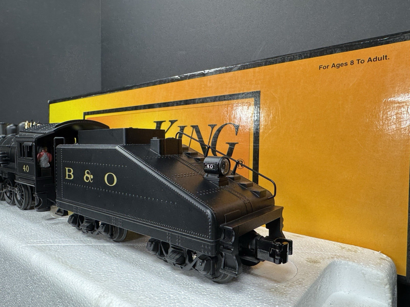 MTH RailKing 30-1346-1 Baltimore & Ohio B&O B-6 steam engine #40 PS2 BCR LNIB9