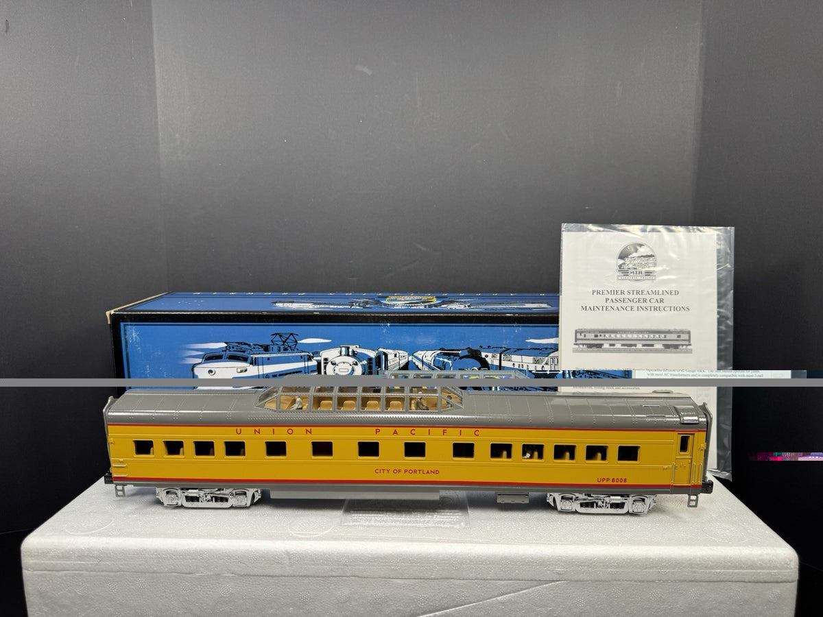 MTH 20-67147 Union Pacific UP 70' City of Portland vista dome passenger car LNIB0