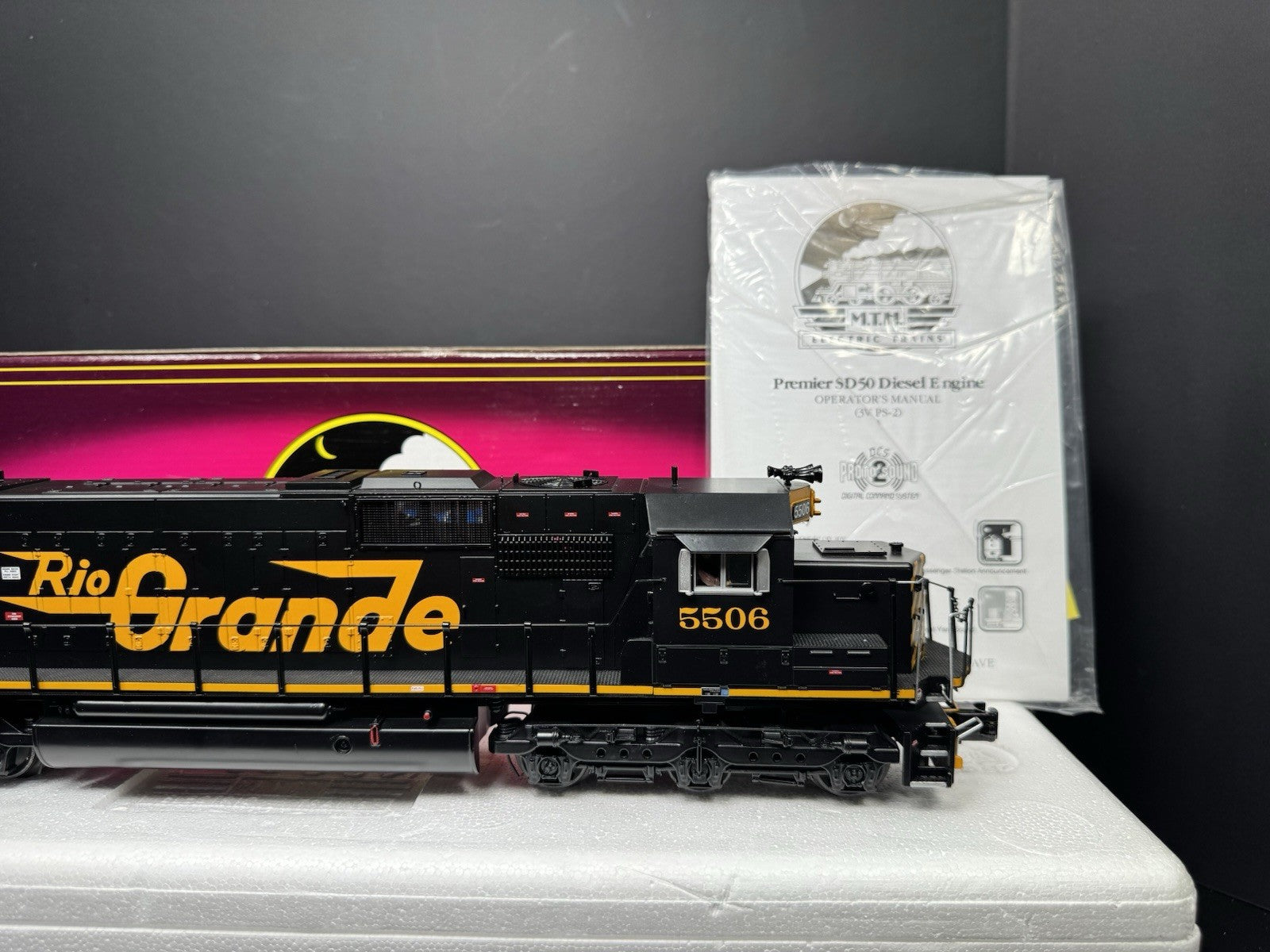 MTH 20-2579-1 Denver & Rio Grande SD50 diesel engine #5506 PS2 BCR LNIB8
