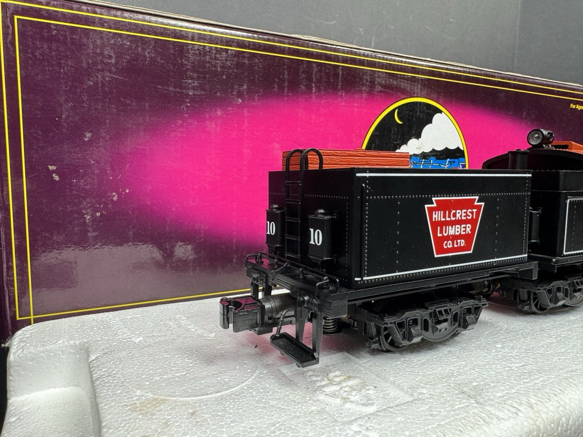 MTH 20-3039-1 Hillcrest Lumber Clmax logging steam engine #10 PS2 BCR LNIB6
