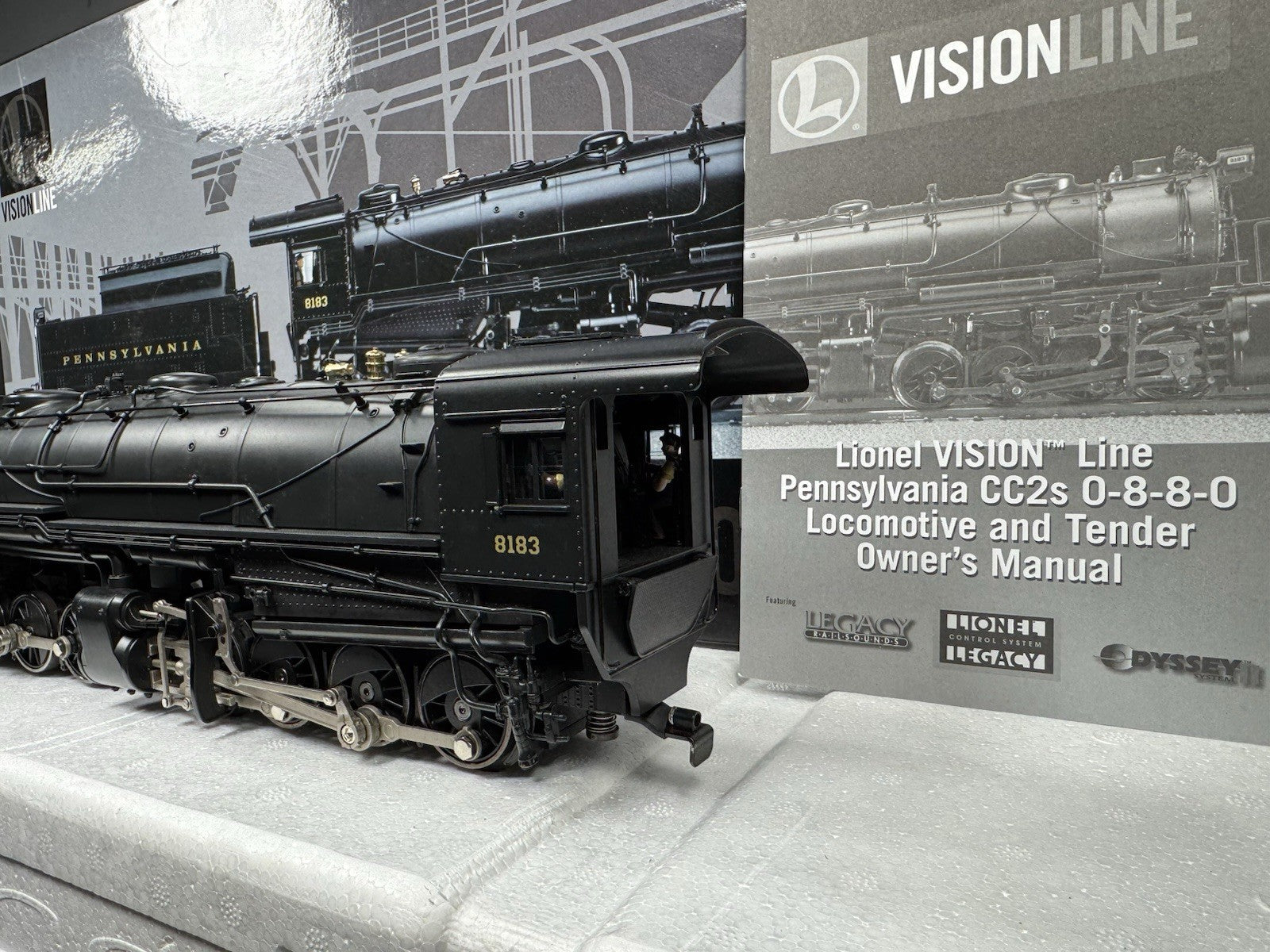 Lionel VISIONLINE 6-11154 Pennsylvania PRR 0-8-8-0 CC2 steam engine #8183 LNIB4