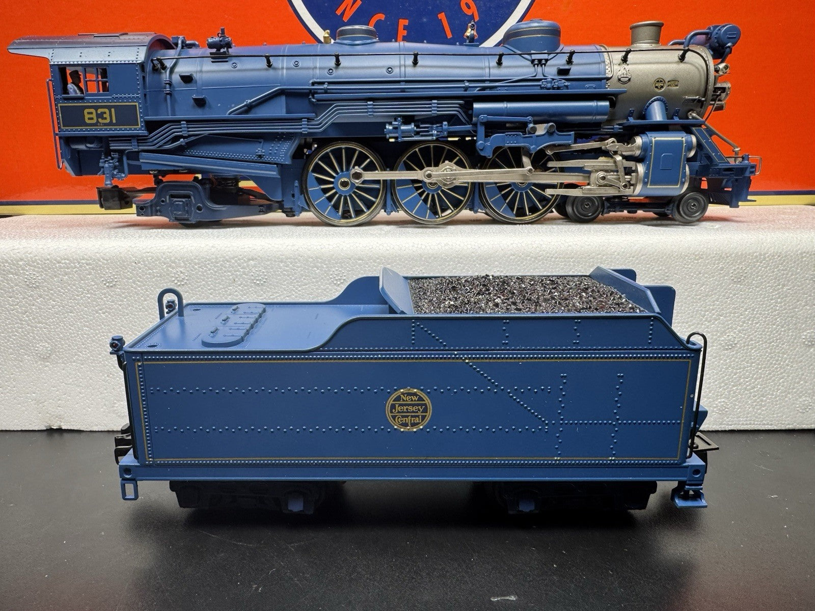 Lionel 6-21787 TMCC Jersey Central CNJ Blue Comet steam passenger set EX5