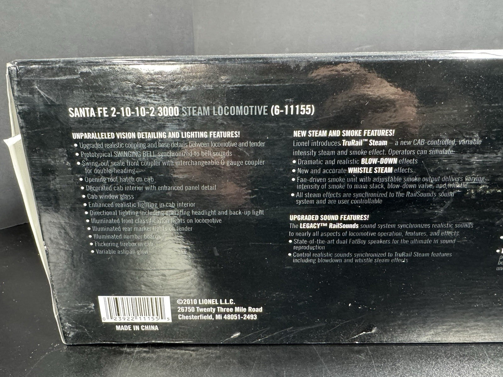 Lionel VISIONLINE 6-11155 Santa Fe 2-10-10-2 steam engine #3000 EX19