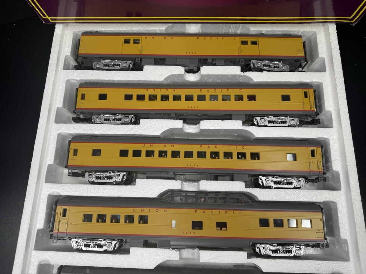 MTH 20-65186 Union Pacific UP 70' streamlined passenger 5-car set LNIB2