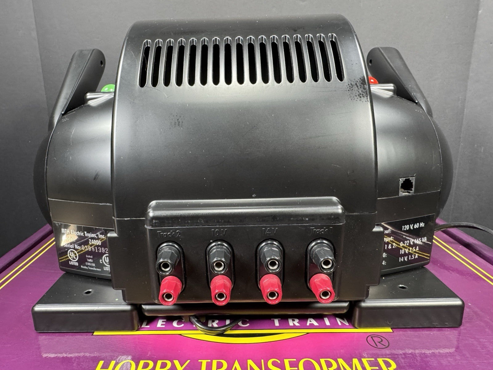 MTH 40-4000 Z-4000 400-watt dual control transformer LNIB6