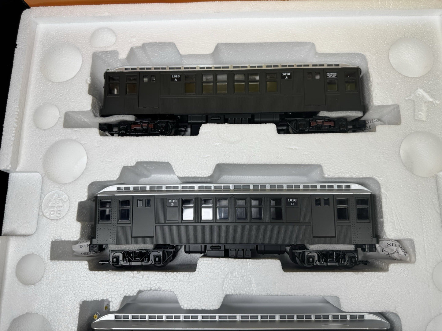 MTH 30-2759-3 New York Transit NYT Q-type green nonpowered subway 3-car set LNIB2
