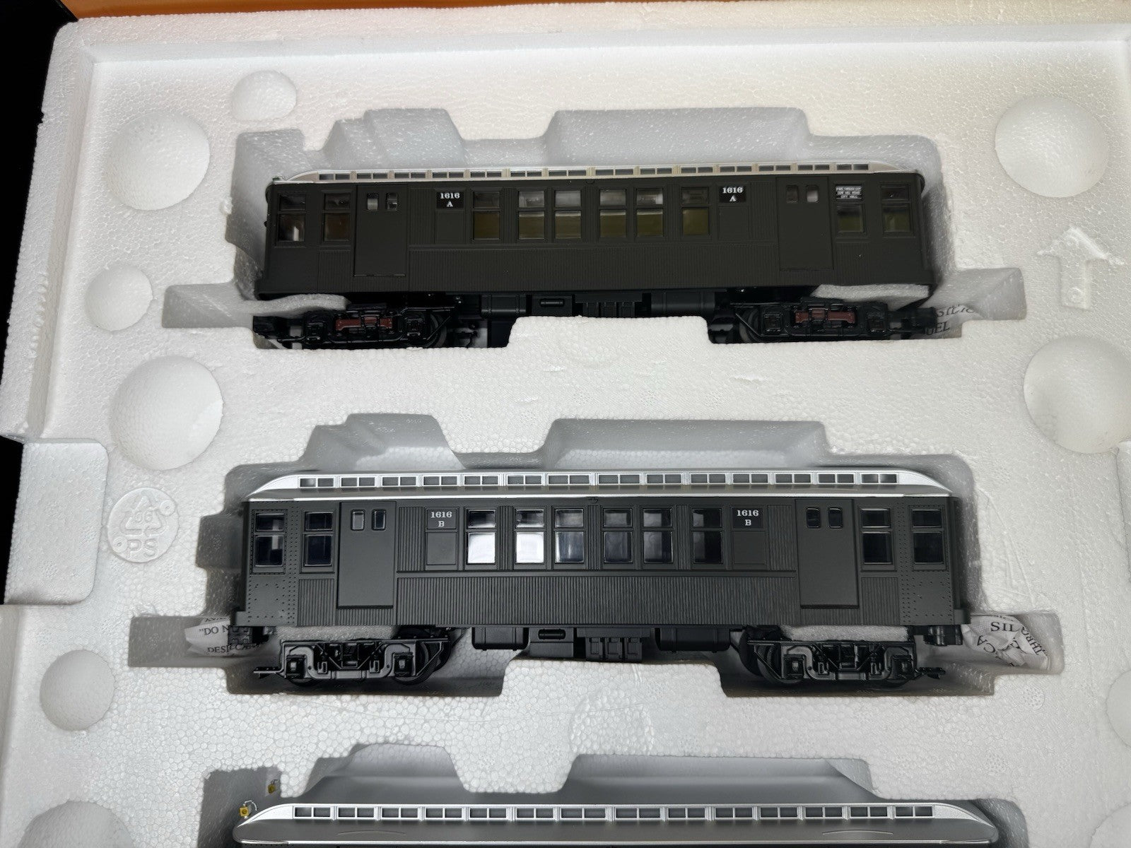 MTH 30-2759-3 New York Transit NYT Q-type green nonpowered subway 3-car set LNIB2