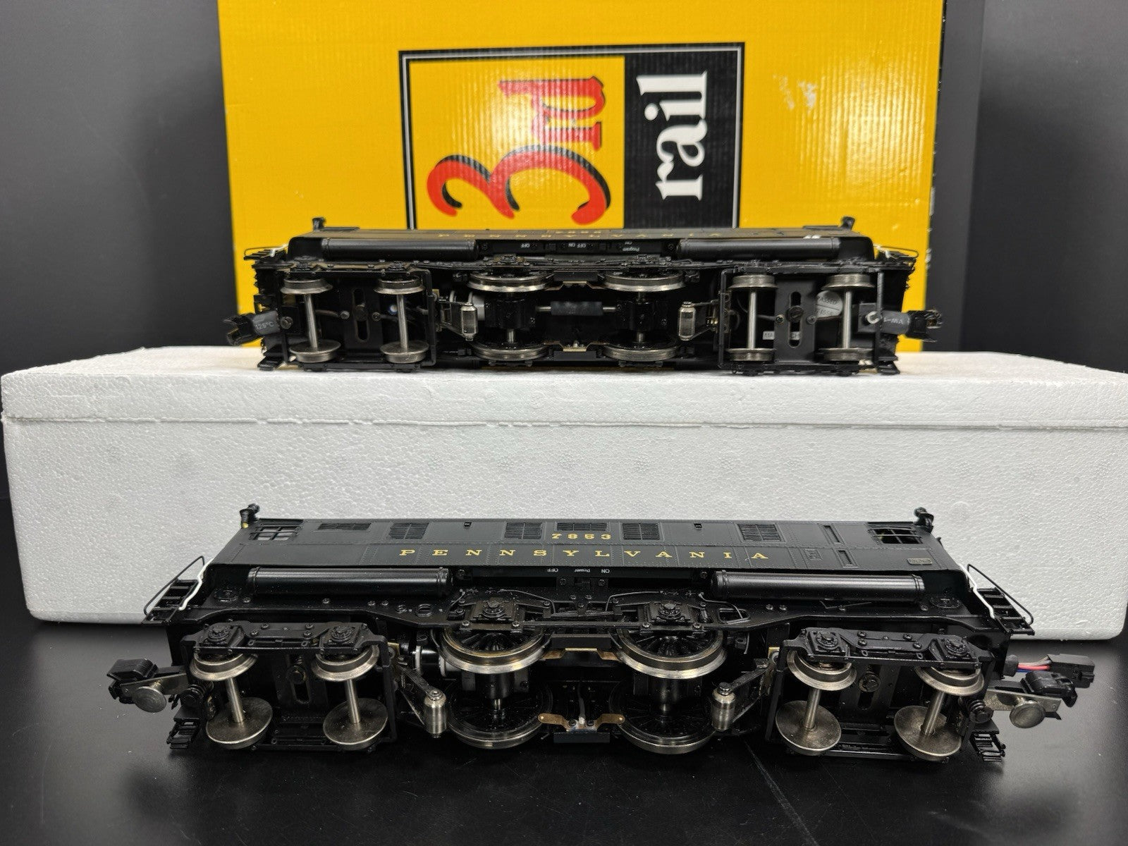Sunset 3rd Rail brass TMCC Pennsylvania PRR O1a electric engine #7852 #7853 EX14