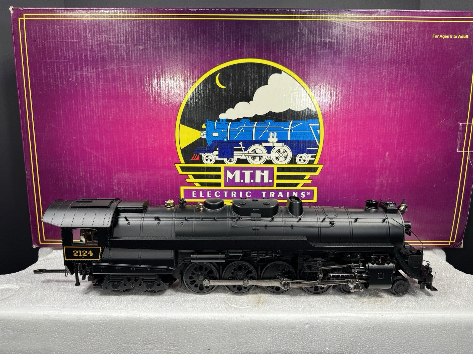 MTH 20-3130-1 Reading 4-8-4 T-1 steam engine #2124 PS2 BCR LNIB2