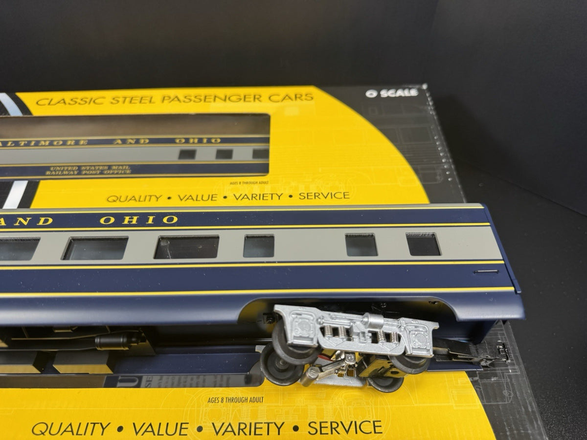 K-Line K-4610C B&O The Columbian 21" aluminum passenger 2-car set LNIB3
