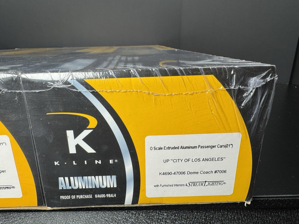K-Line K-4690C UP City of Los Angeles 21" aluminum passenger 3-car set NIB NOS4