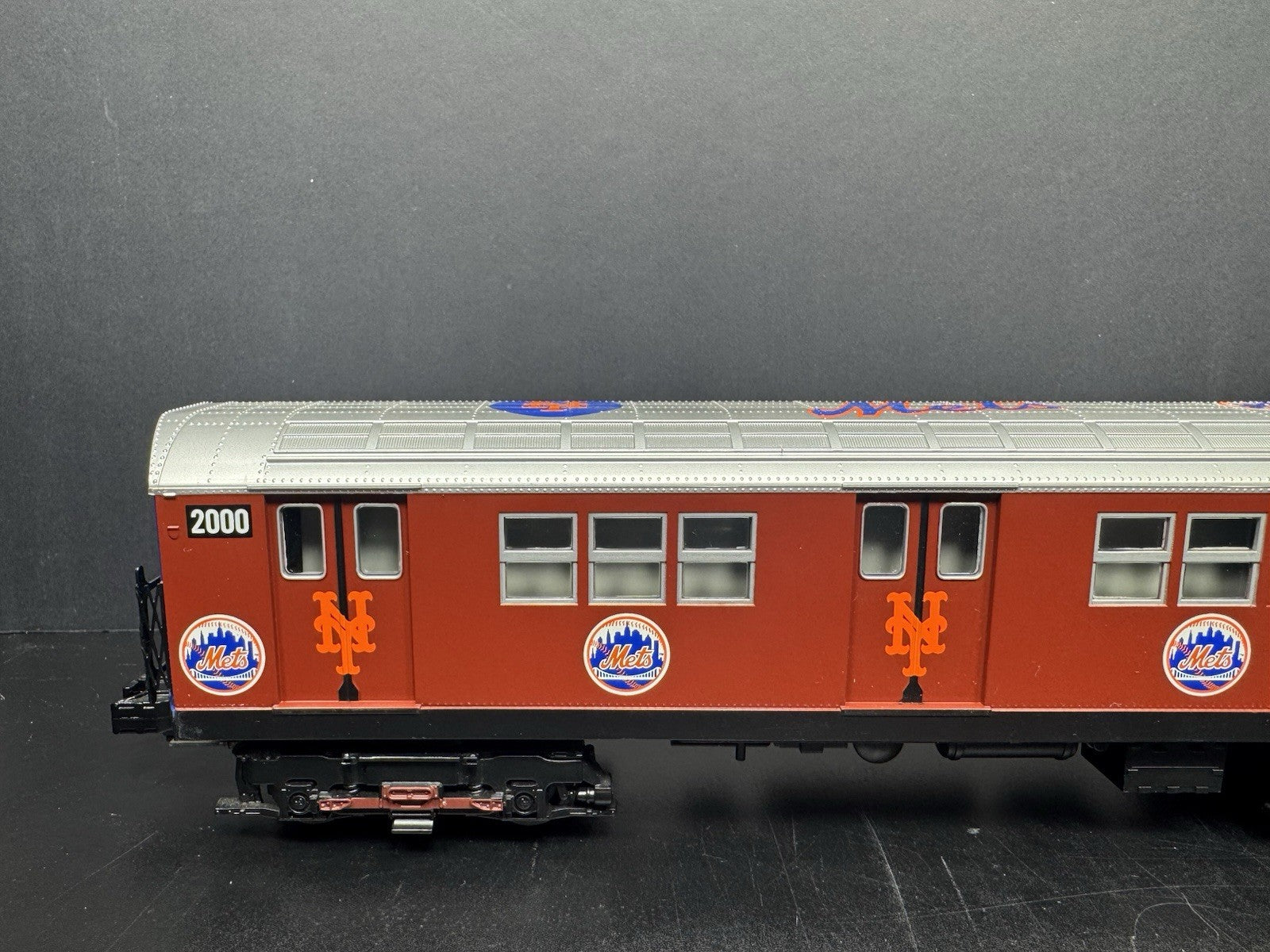 MTH RailKing New York Mets R-17 powered subway car #2000 PS2 BCR LN2