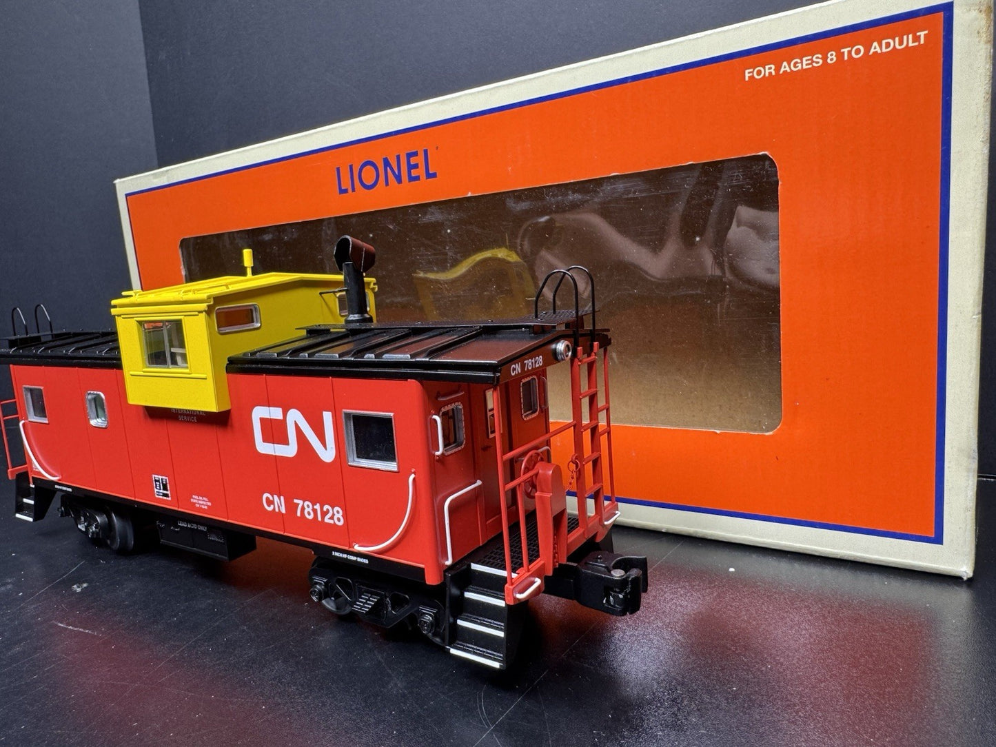 Lionel 6-17697 Canadian National CN extended vision smoking caboose #78128 LNIB7