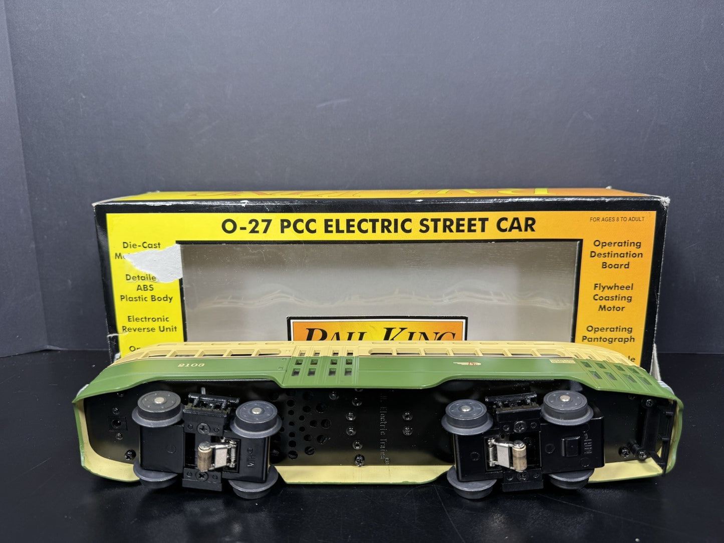 MTH RailKing 30-2532-1 SEPTA PCC electric street car #2103 PS2 BCR EX8