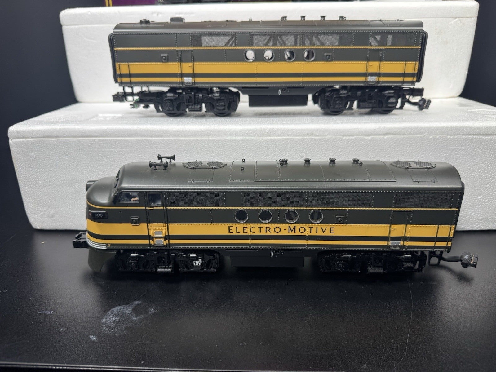 MTH 20-2277-1 Electro Motive Division FT diesel engine ABA set #103 PS2 BCR LNIB7
