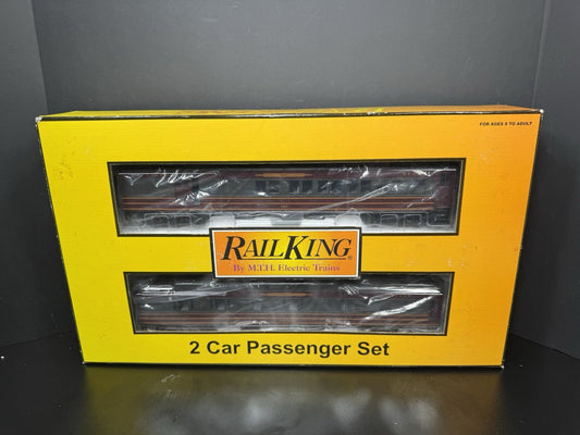 MTH RailKing 30-69023 NYO&W 60' Madison combine / diner 2-car set LNIB0