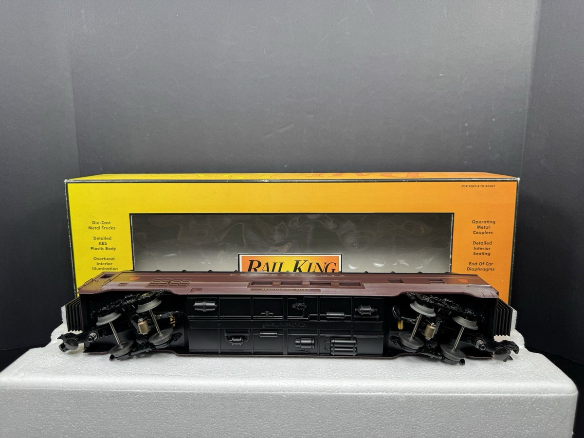 MTH RailKing 30-6788 Pennsylvania PRR 60' full-length vista dome car LNIB8