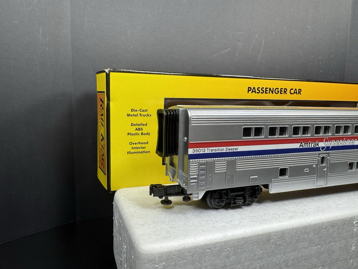 MTH RailKing 30-6503 Amtrak Superliner transitional sleeper car #39013 LNIB5