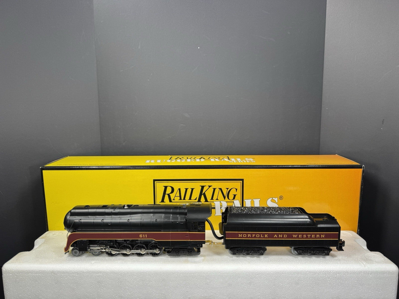 MTH RailKing 30-4183-1E Norfolk 7 Western J-class steam engine #611 PS2 BCR LNIB0