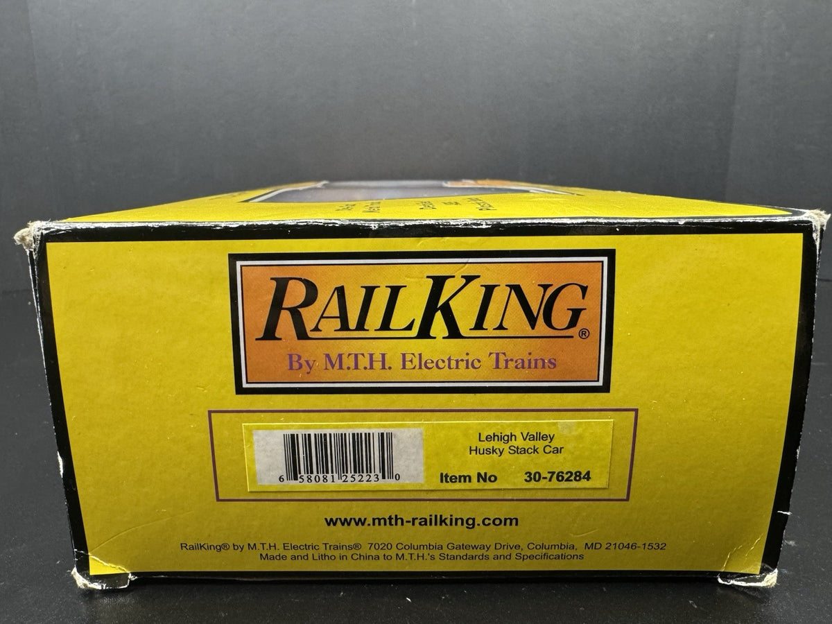 MTH RailKing 30-76284 Lehigh Valley intermodal husky stack car w containers LNIB9