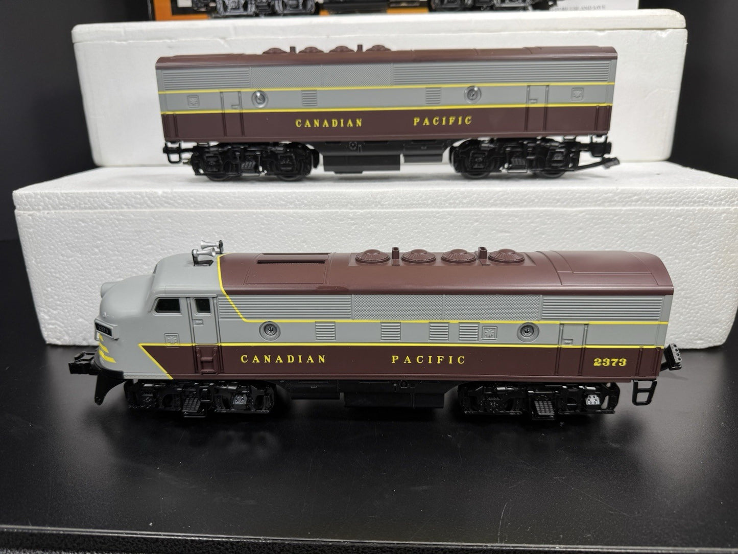 MTH RailKing 30-2628-1 Canadian Pacific F-3 diesel engine ABA set #2373 PS2 LNIB9