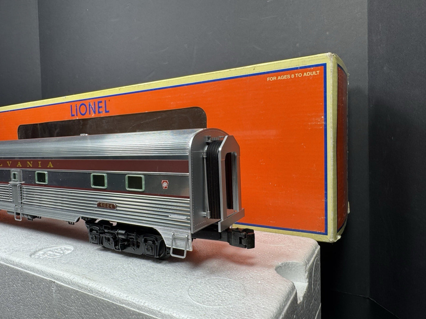 Lionel 6-25458 PRR Congressional 18" aluminum StationSounds diner car #4624 LNIB4
